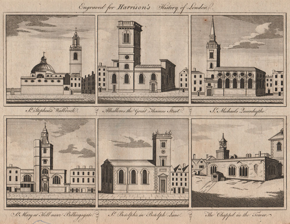 CITY CHURCHES St Stephen Walbrook. St Michael Queenhithe. St Mary at Hill 1775